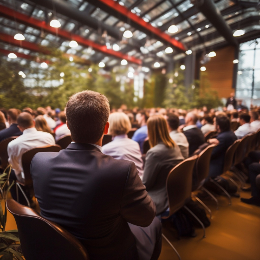 evento de empresa multitudinario